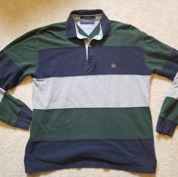tommy hilfiger long sleeve polo